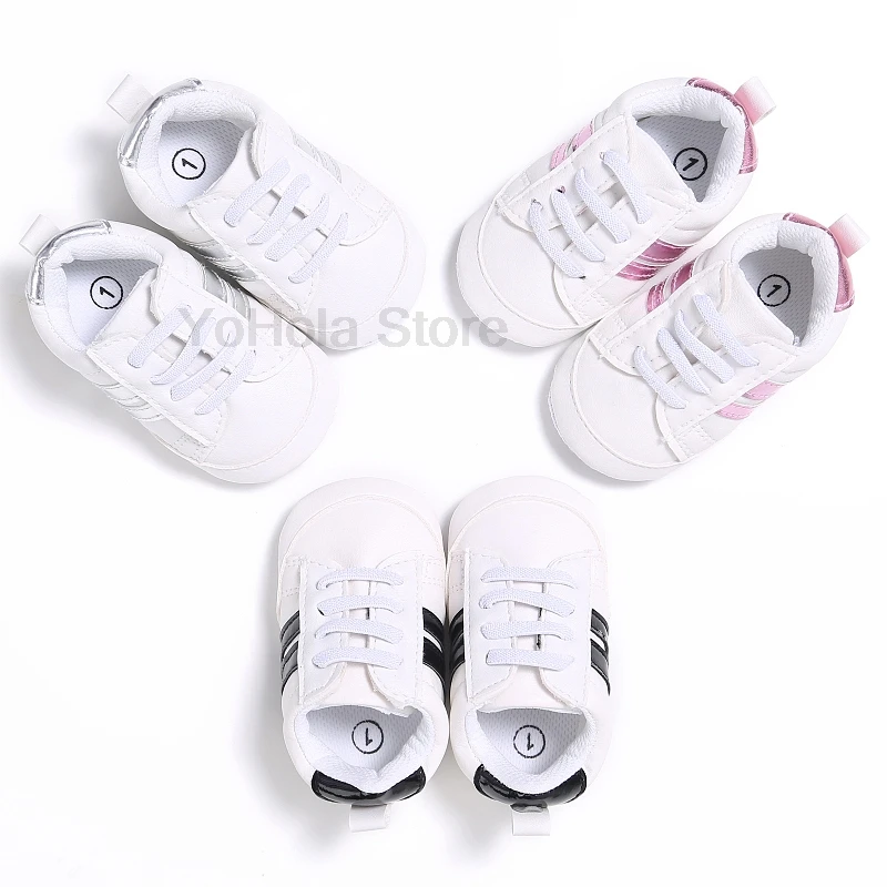 

New Fashion Baby Boys Girls First Walkers Shoes Comfortable and Breathable Infant Toddler Anti-Slip Prewalker Outdoor Shoes