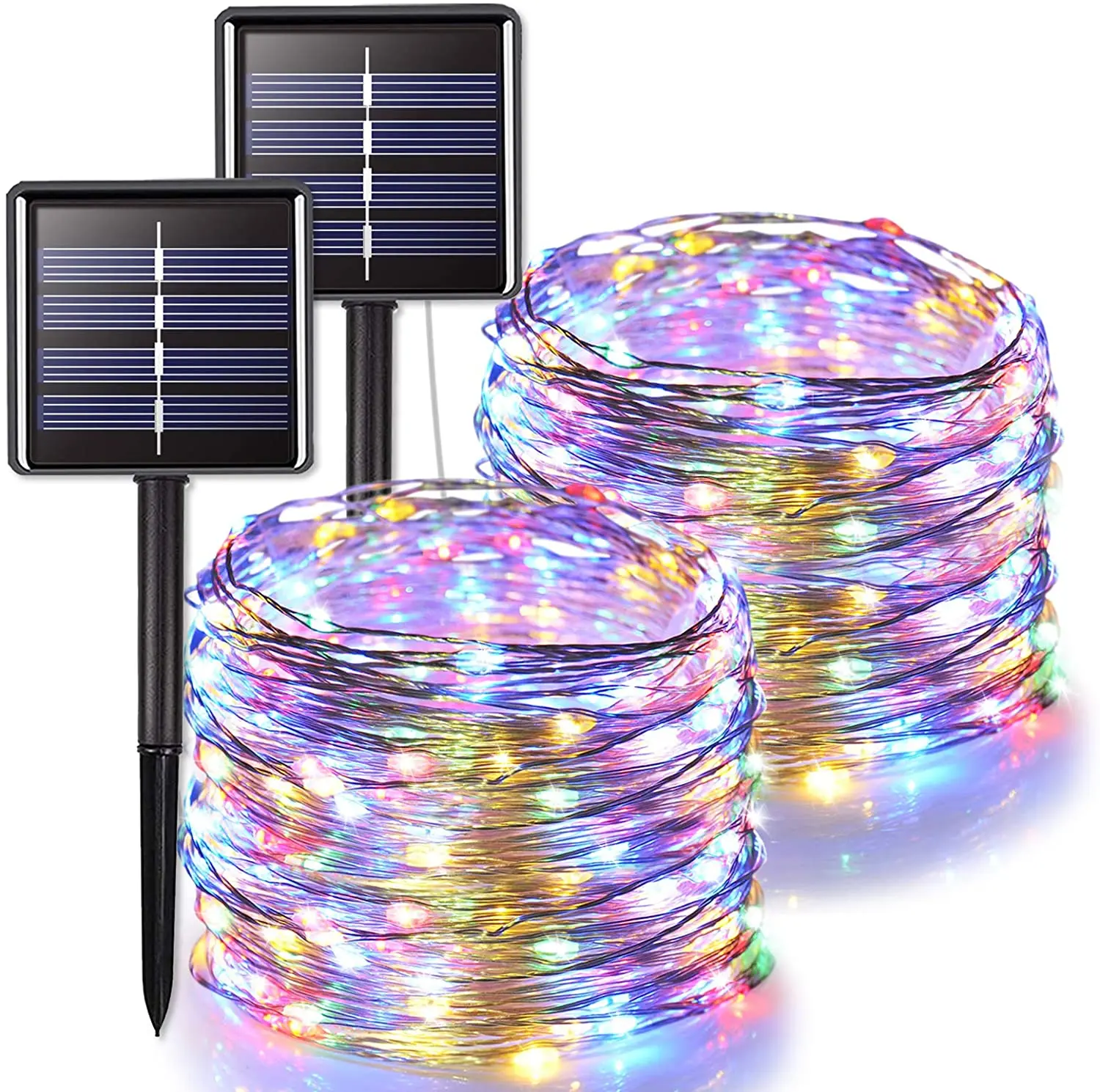 Светодиодный уличный светильник на солнечной энергии гирлянды 100/200 светодиодный