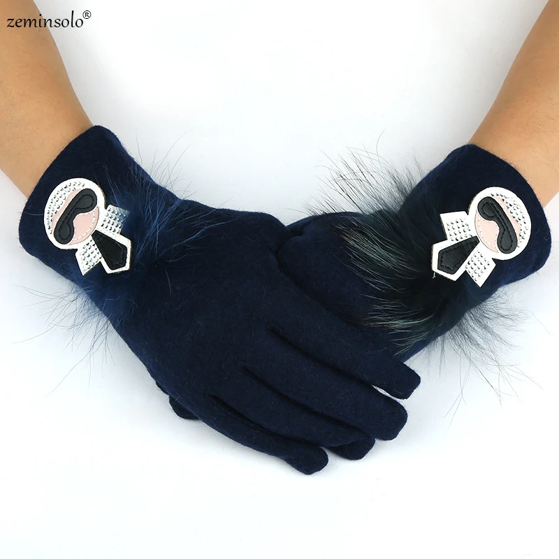 Новые модные женские перчатки с сенсорным экраном пятью пальцами велосипедные