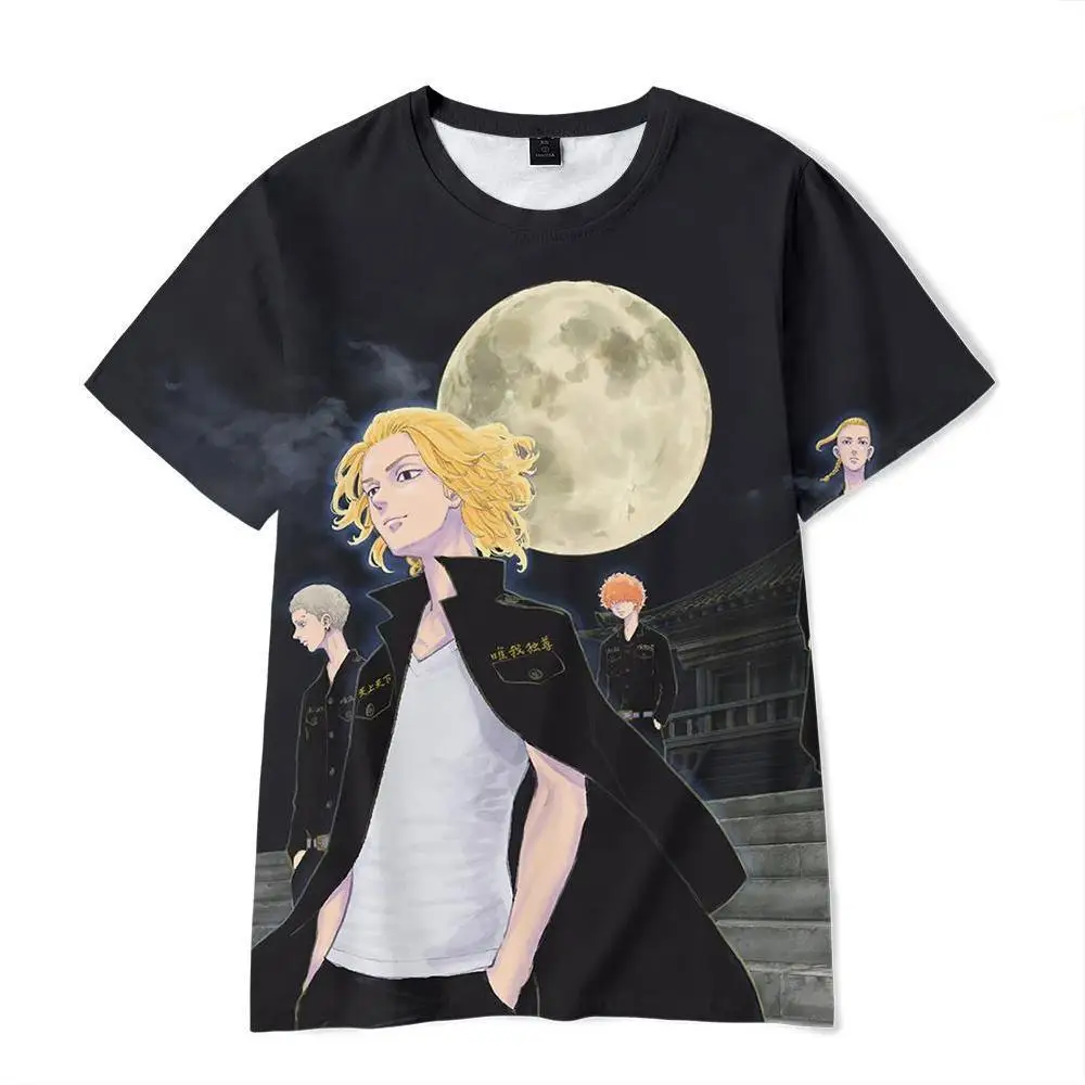 

Tokyo Revengers T shirt Manga Ken 3D Print Men Women Fashion Graphic T-shirts Kids Boy Girl Hip Hop Tops Tees Camisetas Hombre