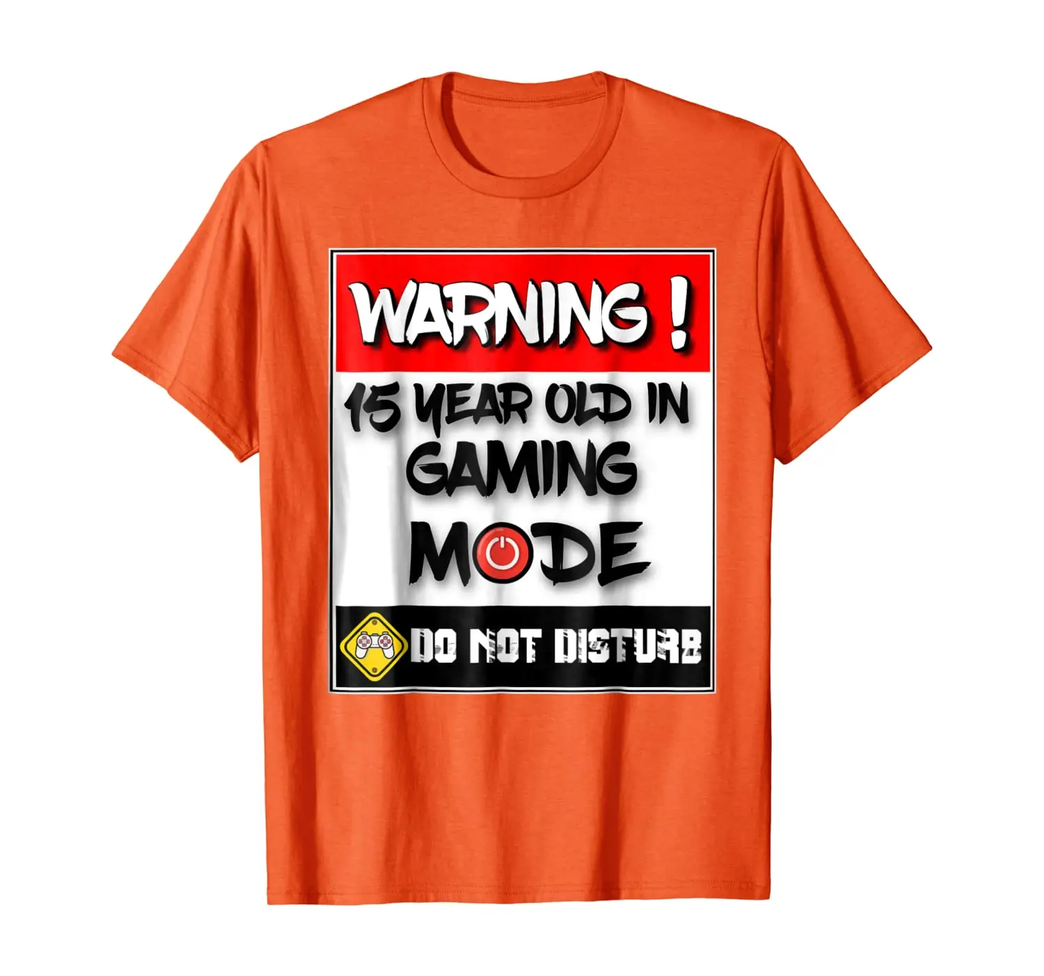 

Funny 15th Birthday T Shirt For Boys 15 Year Old Teen Gamers