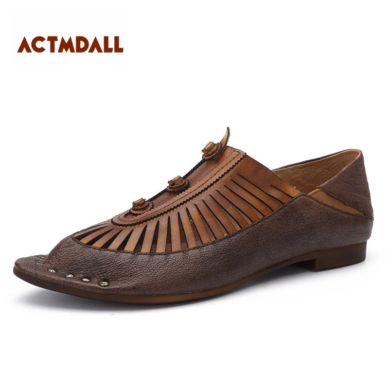 Женская повседневная обувь на низком каблуке с острым носком ручной работы из