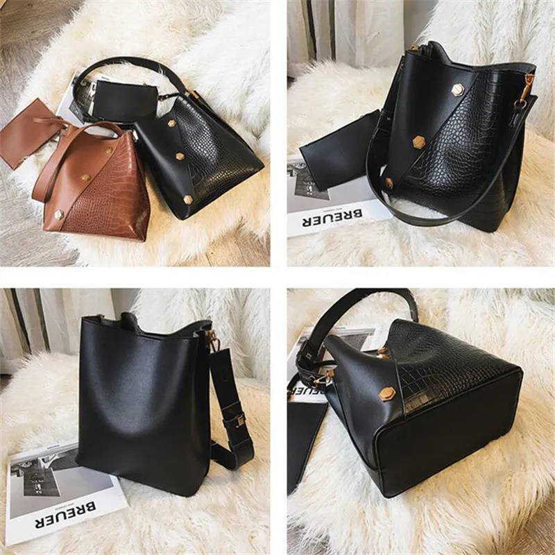 Женские сумки мессенджеры на плечо из искусственной кожи с широким ремнем в