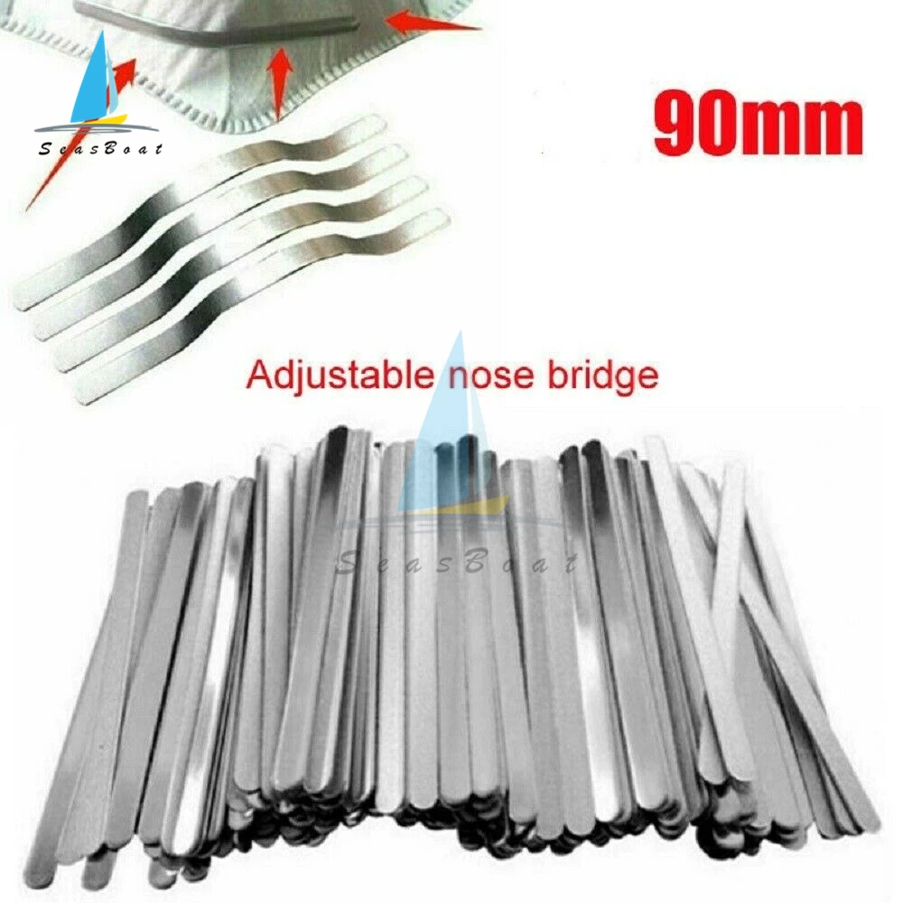 100 шт./лот зажим для носа проволока перемычка металлическая плоская алюминиевая