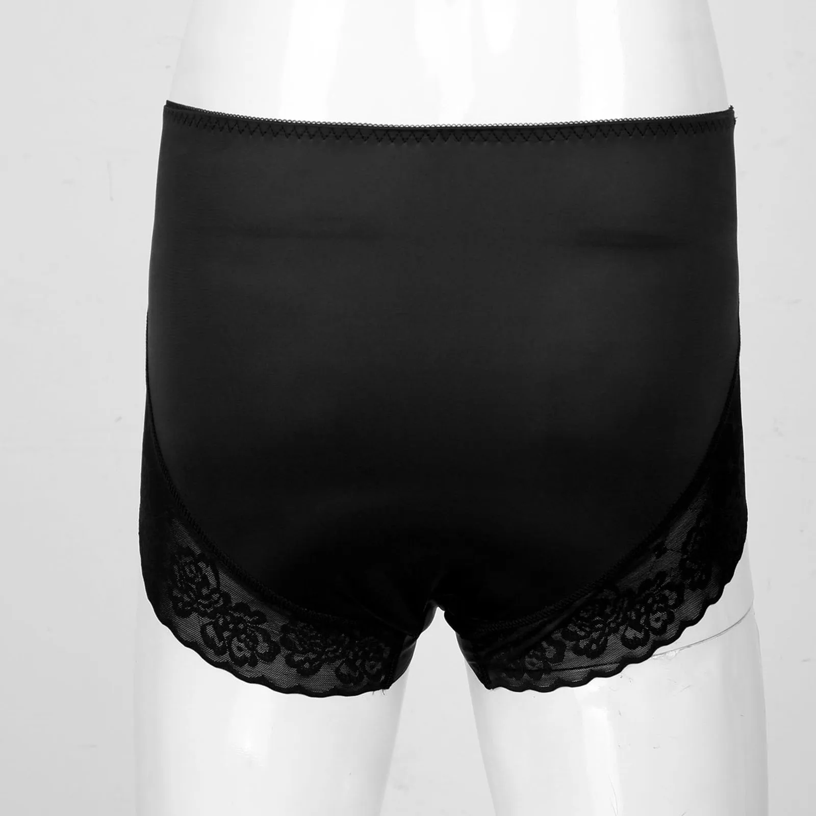 

Men Lace Patchwork Thong Flower pattern Exotic Briefs Sissy Underpants Elastic Waistband Bulge Pouch Underwear Nightwear