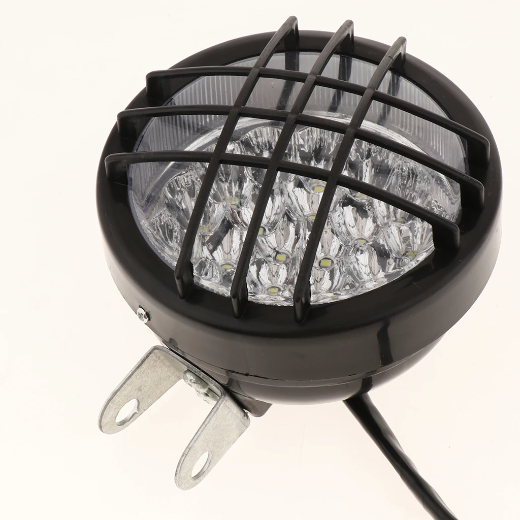 Яркий налобный фонарь 12V Светодиодный светильник с круглой решеткой