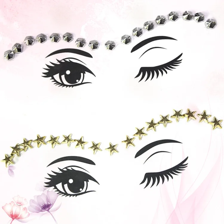 Уход за кожей лица Стикеры драгоценных камней плоская задняя часть наклейки со