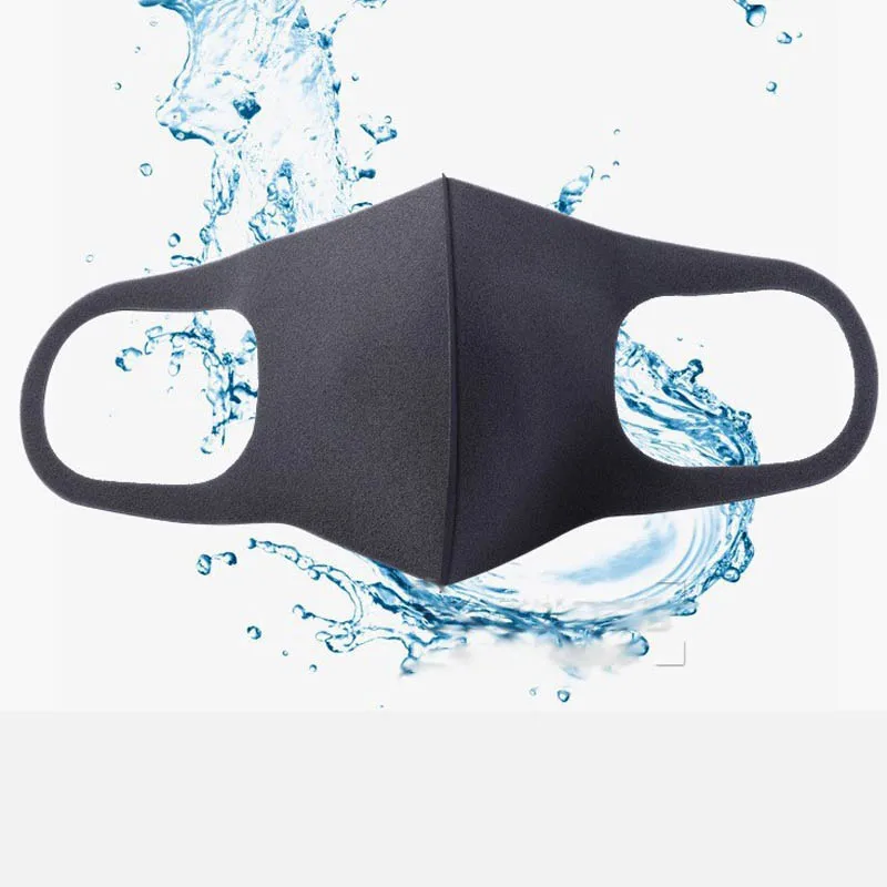 10 шт. губка дышащая маска для лица Черный Белый Серый Цвет многоразовая Маска