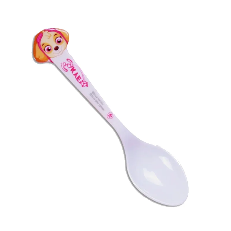 1pc spoon A Из мультфильма «Щенячий патруль» для дня рождения украшения, товары для вечеринки для маленьких мальчиков посуда скатерть тарелки чашки баннеры подарки с рисунками из мультфильма «Щенячий патруль» Детские сувениры - Цвет: 1pc spoon A