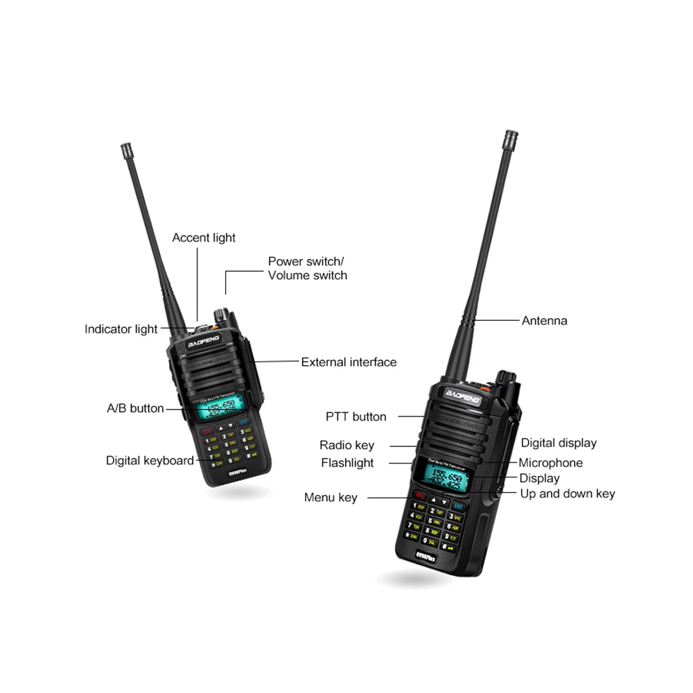 High quality 25km for Baofeng UV-9R plus ham radio cb radio comunicador waterproof walkie talkie for baofeng uv 9r plus