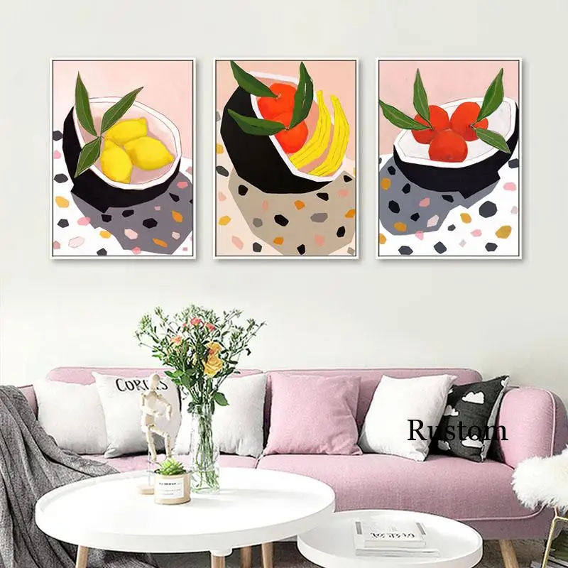 

Kitchen Decor Canvas Food Wall Posters Sushi Abstract Modern Home Decoration Dining Room Interior Art Printings
