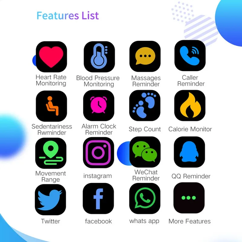 

Waterproof IP68 Bluetooth 4.0 Smart Wristband Multi Functional Heart Rate Oxygen Blood Pressure Fitness Sport Track Watch