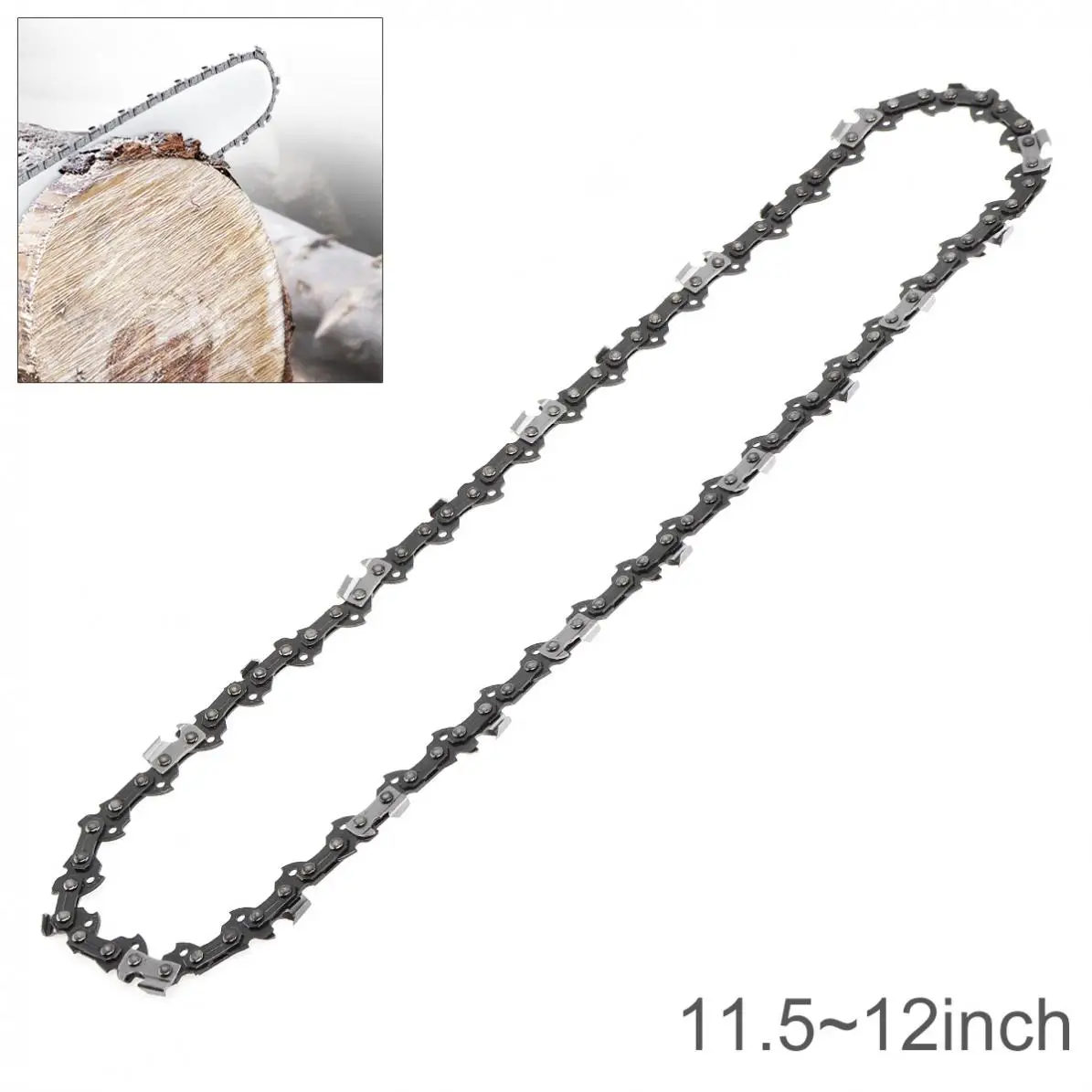 

12 Inch Chainsaw Chain 3/8 Pitch Saw Chain 45 Drive Link Electric Chainsaw Parts Chainsaw Blades For Guide Plate Angle Grinder