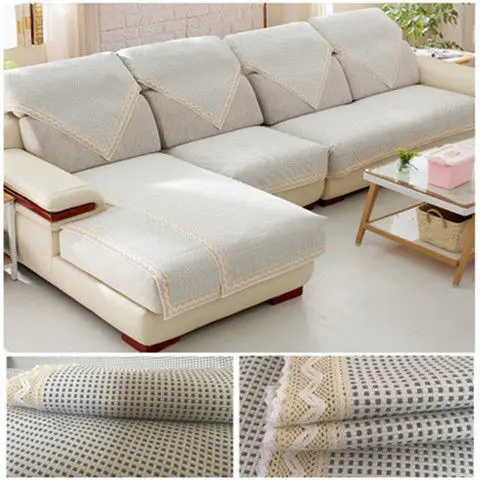 Летняя льняная Нескользящая диванная подушка Современная Минималистичная