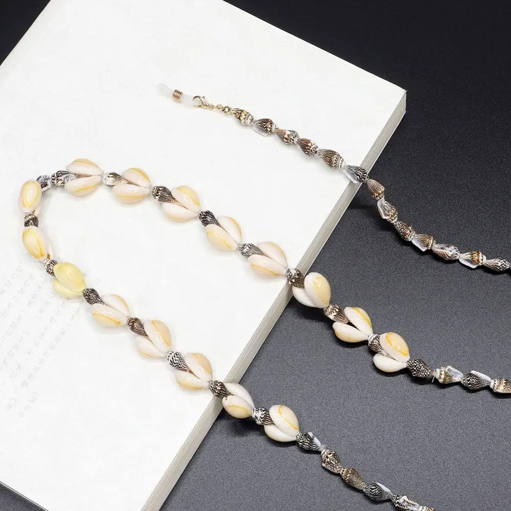 Модная ракушка в виде раковины цепочка для очков чтения солнцезащитных шнур