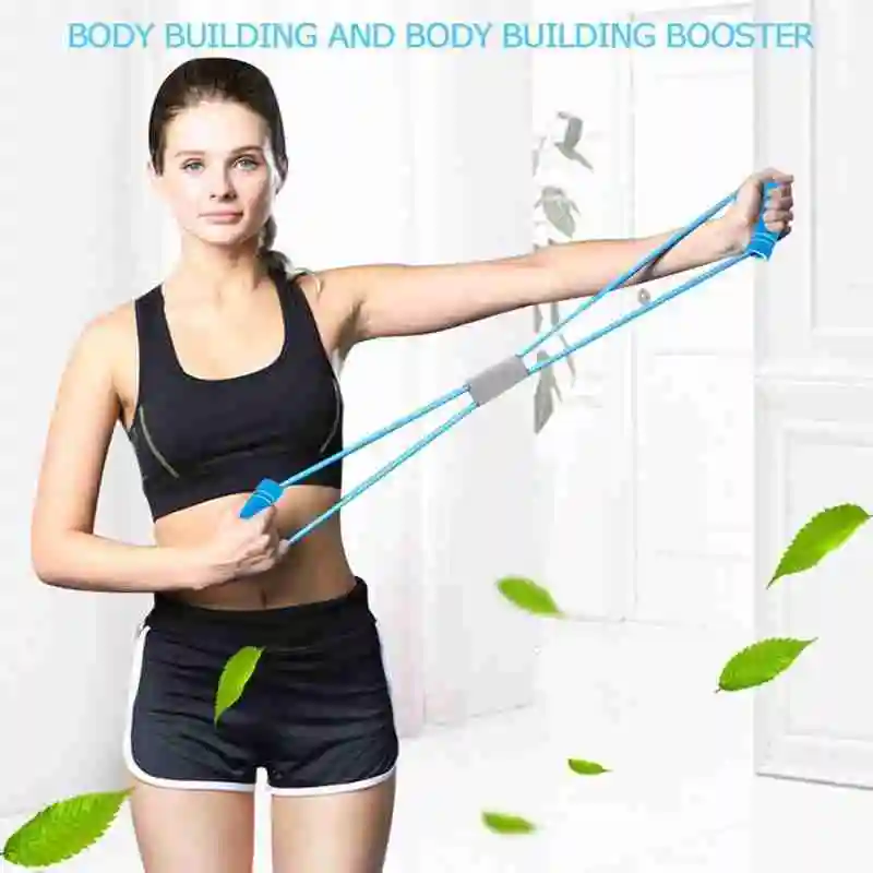 Тренировочный эластичный Натяжитель для фитнеса растягиватель груди восемь