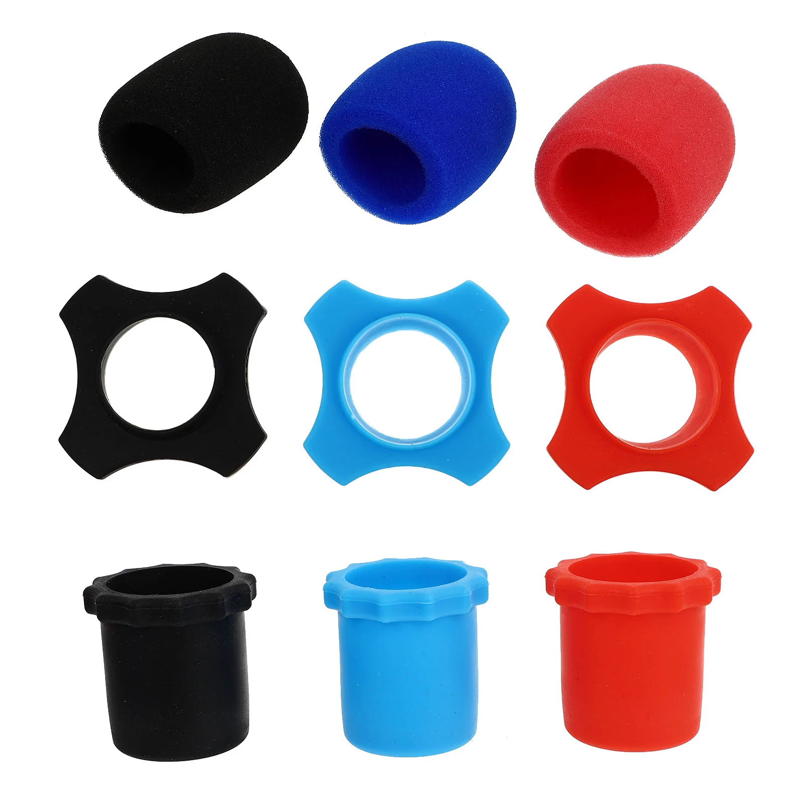 

9 шт., пылезащитные Чехлы для микрофона KTV (разные цвета)