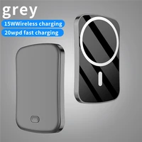 for iphone 12 13 pro max auxiliary battery safe and fast charging 2021 new magnetic wireless power bank 15w 10000mah suitable