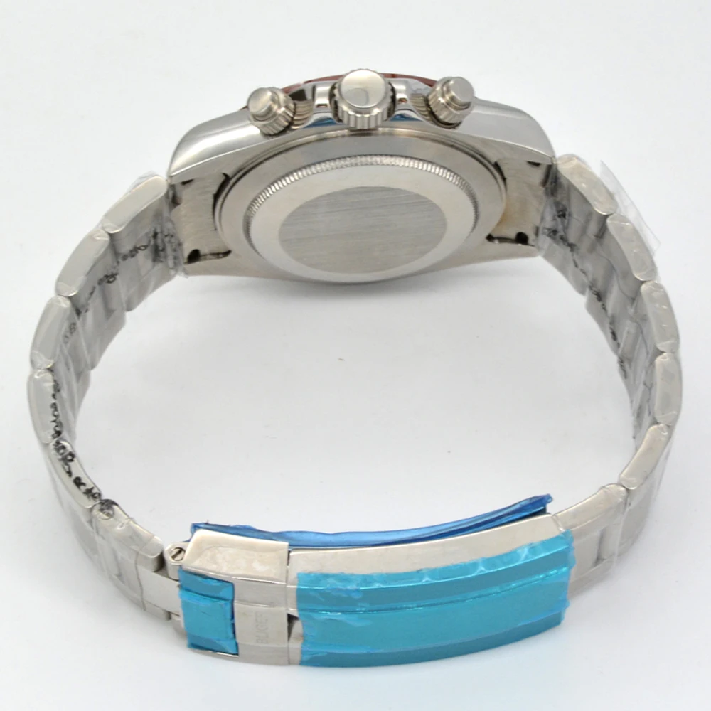 Bliger 39 мм новые мужские роскошные часы с синим циферблатом и стальным ободком