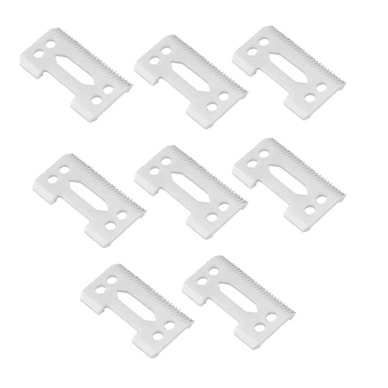 

8 Pieces Ceramic Blade Ceramic Replacement Cutter ,28 Teeth Ceramic Clipper Blade Replacement Cutter 2-Hole Clipper
