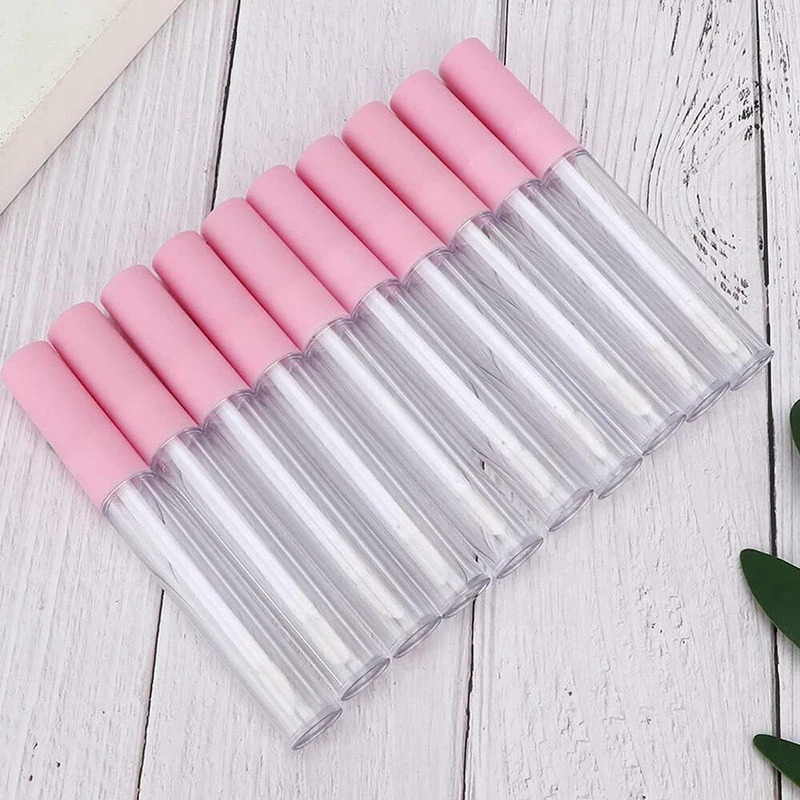 

10Pcs 3ML Empty Lip Gloss Tube DIY Lip Balm Tube Plastic Lipstick Containers Cosmetic Container Bottle with Cap