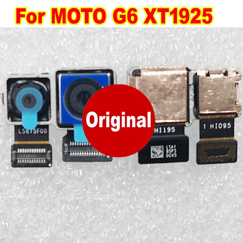 

100% оригинальная Рабочая задняя камера для Motorola MOTO G6 XT1925, большая Основная камера, модуль телефона, гибкий кабель для замены