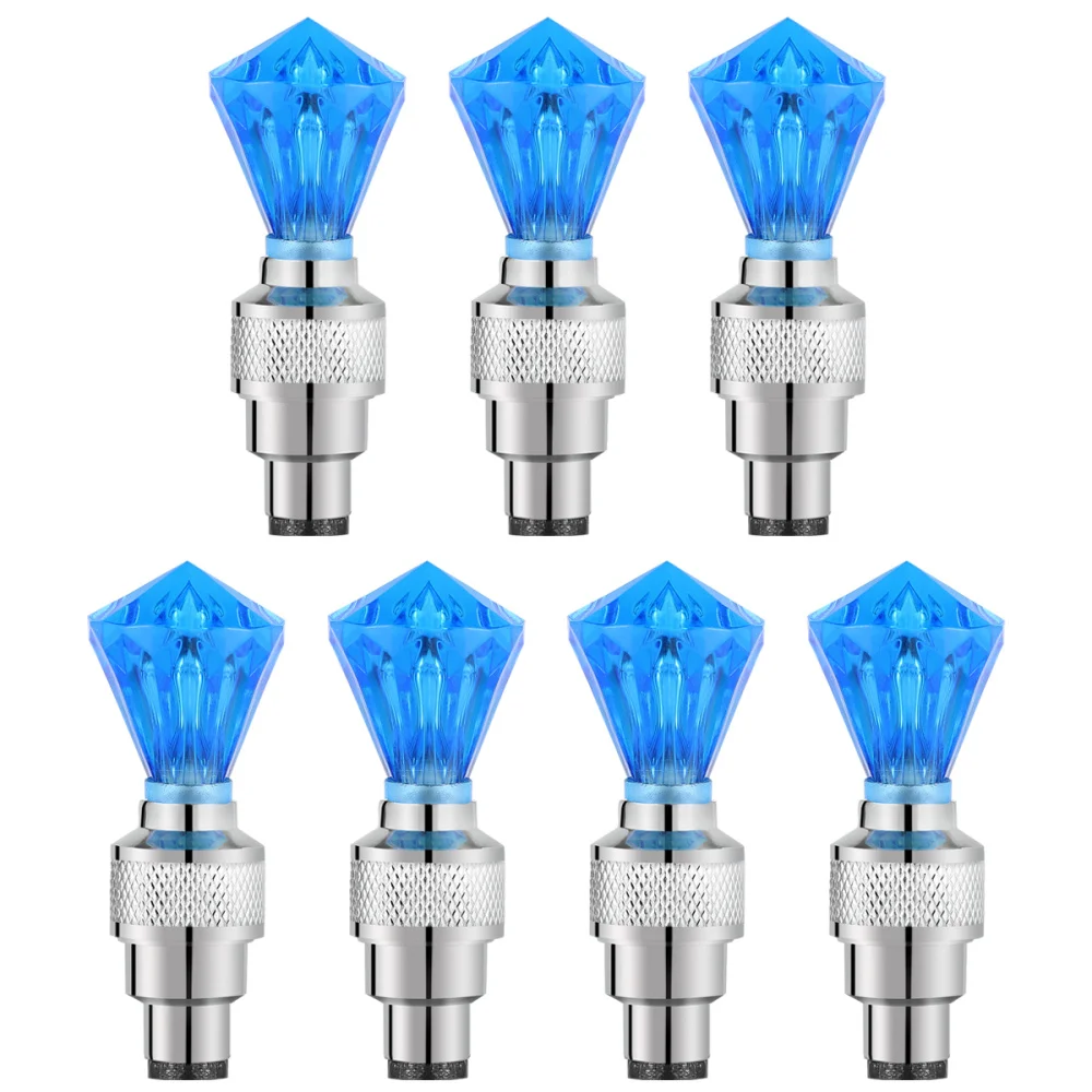 7 шт. велосипедная заглушка для шины велосипедный клапан светильник s синий