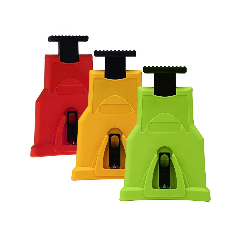 Yellow Green Red Chainsaw Teeth Sharpener Sharpens Chainsaw Saw Chain Sharpening Tool System Abrasive Tools - Цвет: Yellow Green Red