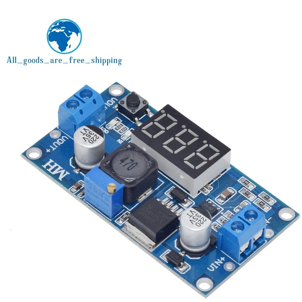 Высокое качество 3A Регулируемый DC-DC LM2596 LM2596S вход 4 V-35 V Выход 1,23 V-30 В постоянного тока dc понижающий Питание Регулятор модуль - Цвет: LM2596 Display Blue