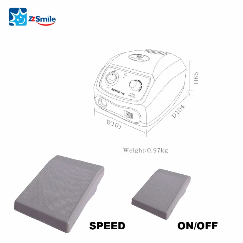 

Dental Micro Motor Dental tools With Speed Foot Switch RENHE 119-35E