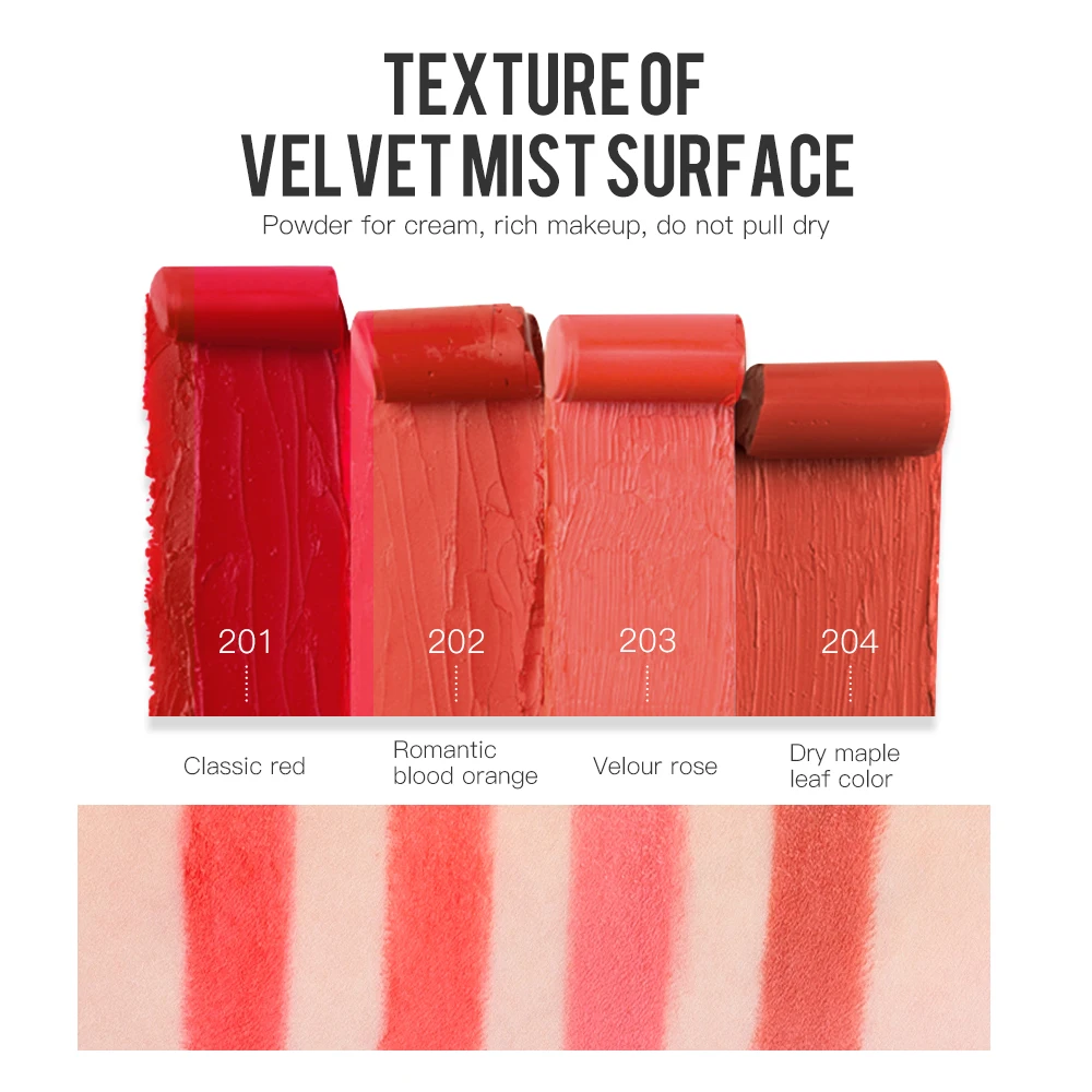 Daralis 4 цвета матовая водостойкая Помада для губ увлажняющая долговечная макияжа