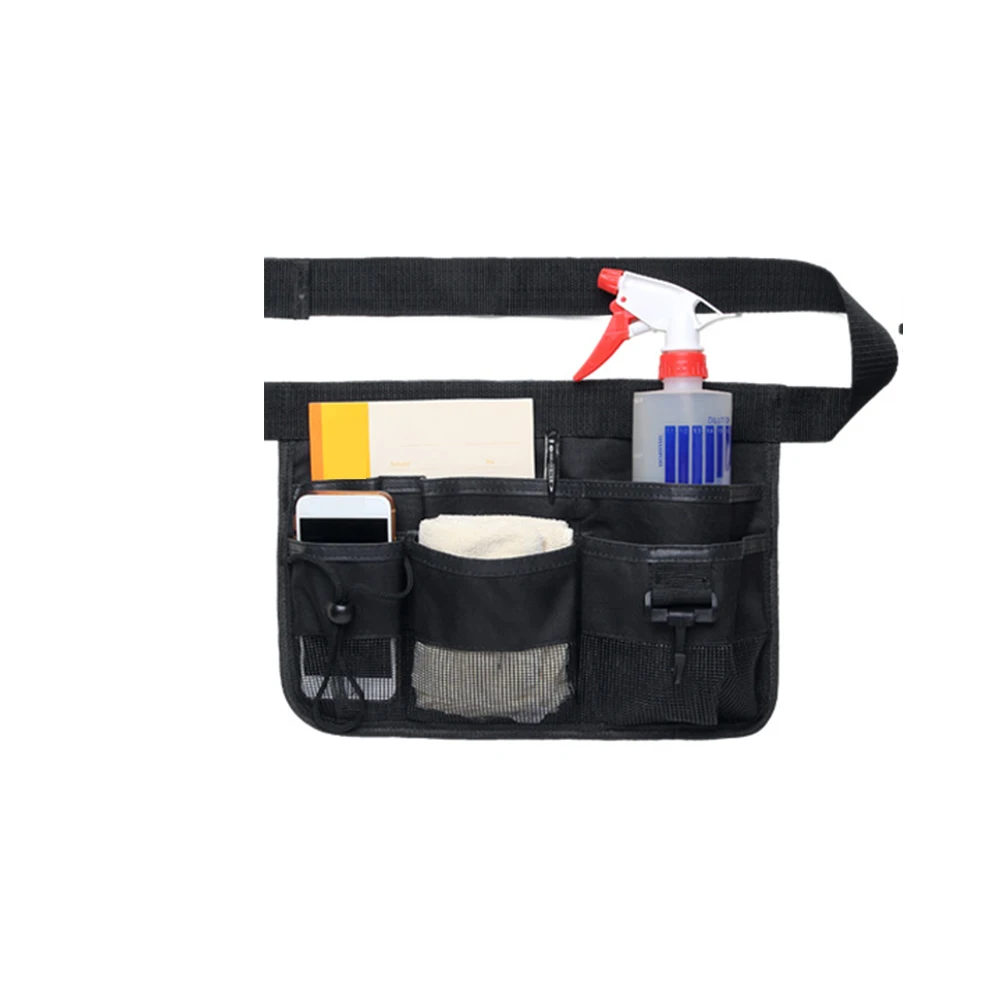 

Apron Oxford Cloth Garden Multi-functional Restaurant Multi-pockets Home Cleaning Storage Holder Waist Tool Bag Adjustable Belt
