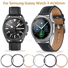 Металлический ободок для Samsung Galaxy Watch 3, 41 мм, 45 мм, защитное кольцо, бампер, клейкий чехол, аксессуары для Galaxy Watch 3, ремешки из ТПУ