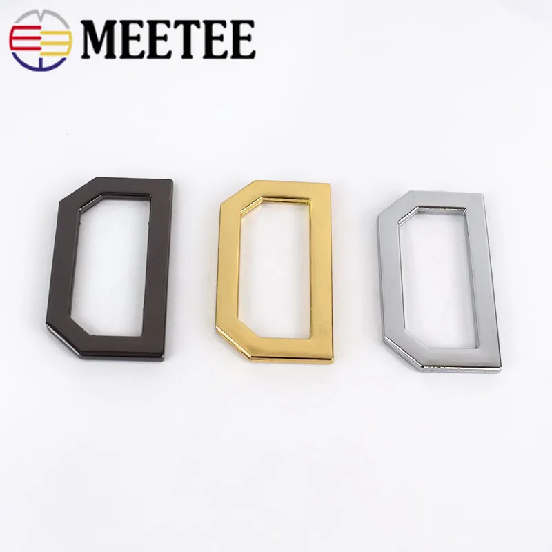 

10pc/20pcs Meetee 38mm(ID) Metal Square D Rings Buckles Garment Belt DIY Handmade Luggage Bags Sewing Accessories Leather Craft