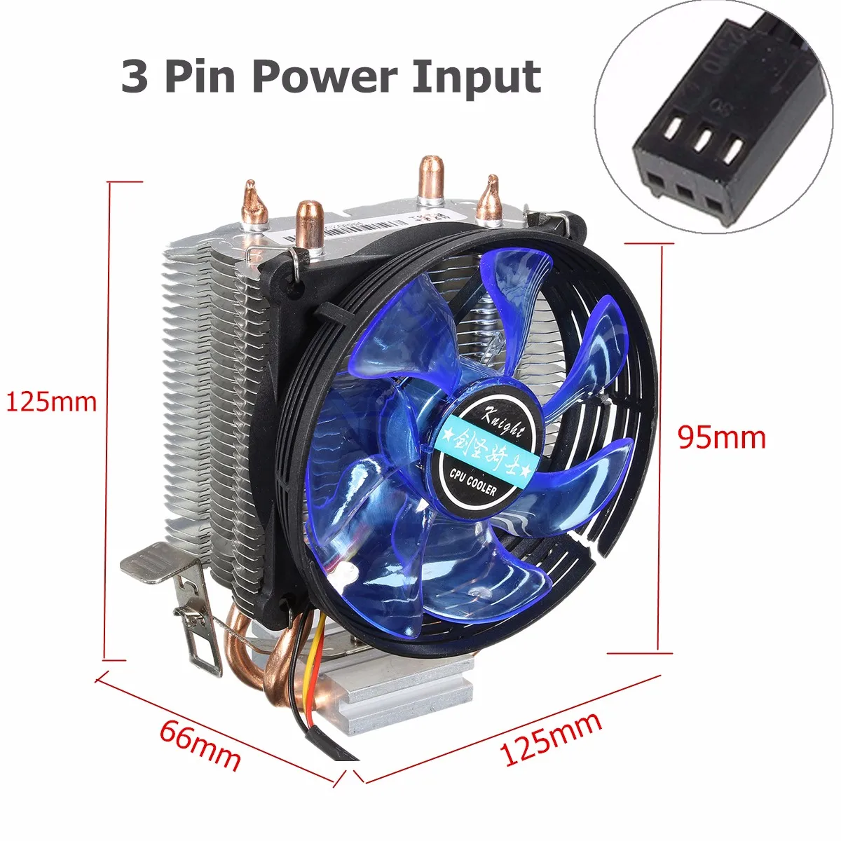 

95x95x25mm CPU Cooler Cooling Fan LED Cooler Heatsink Cpu Fan Heatsink Copper for Intel LGA775/1156/1155 for AMD AM2/AM2+/AM3