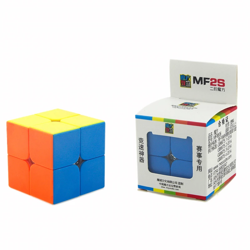 Moyu MF2s Профессиональный 2x2x2 50 мм магический куб Карманный скоростная головоломка