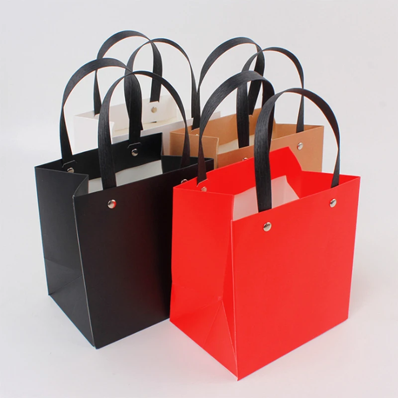 Wholesales 500pcs/lot New Style Custom Laminated High Quality Luxury Paper Shopping Bag with Leather Handle for Gifts Clothes | Багаж и