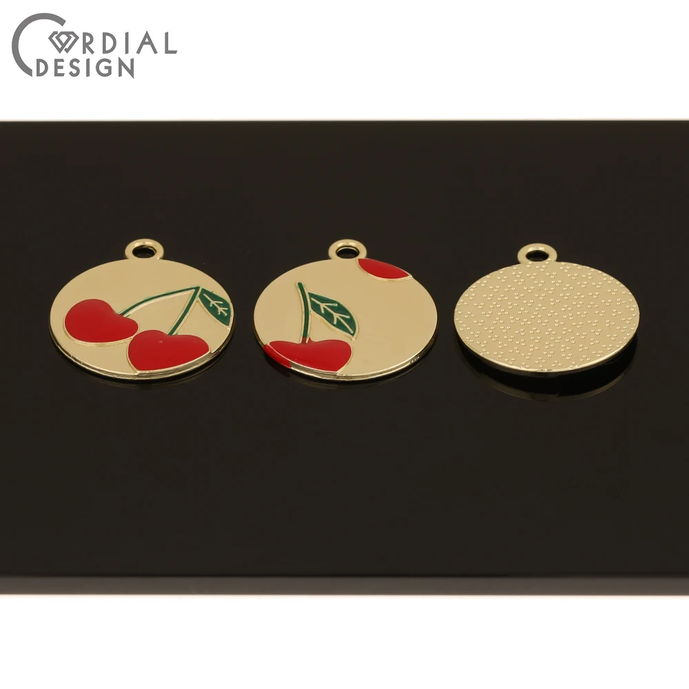 

Cordial Design 50Pcs 22*26MM Jewelry Accessories/Paint Effect/Cherry Shape/Hand Made/Jewelry Findings Components/Earring Pendant