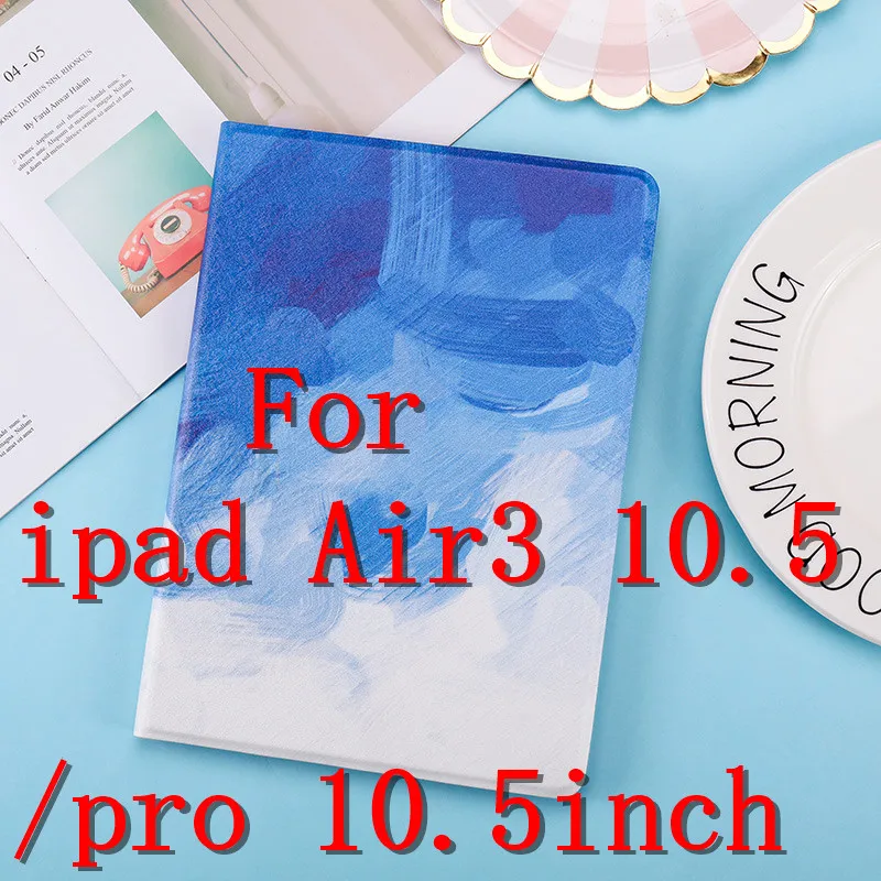 pro10.5AS picture Мраморный Чехол для iPad Pro 10,5 чехол iPad Air чехол из кожи ПУ и ПК Жесткий Чехол-подставка для iPad чехол 9,7 Pro Чехол Funda - Цвет: pro10.5AS picture