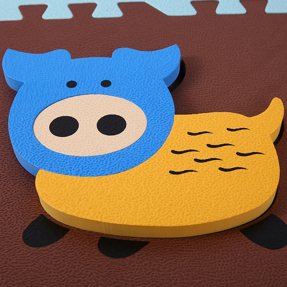 

Baby Puzzle Play Mats Baby Crawling Mat Protection Children Living Room Cartoon Non-Slip Play Game Floor Game Mat