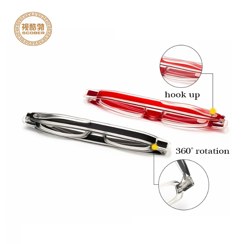 Складные очки для чтения с вращением на 360 градусов, портативные ультратонкие очки, Очаровательные очки по рецепту Складные очки для чтения с вращением на 360 градусов, портативные ультратонкие очки, Очаровательные очки по рецепту