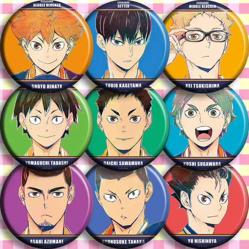 Японское Аниме haikyuu AOBHOHS JOBIO Косплей бедж брошь булавки собирать значки для