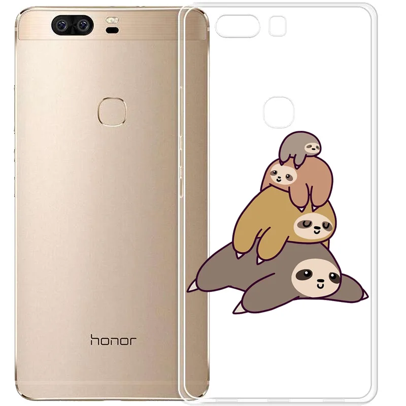 Ленивец милые Животные Мягкий силиконовый прозрачный Печатный чехол для