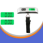 Весы для багажа из нержавеющей стали, 1 шт., электронные весы для багажа с ЖК-дисплеем