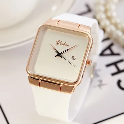 2019New band женские часы силиконовые квадратные reloj mujer Роскошные нарядные Женские