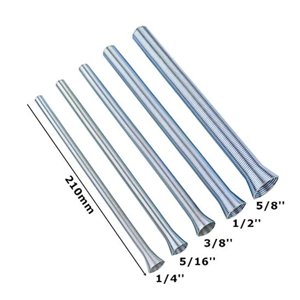 5pcs Spring Pipe Bender Aluminium Tube Bending Tools 5/8&quot 2/1&quot NIN668 | Инструменты