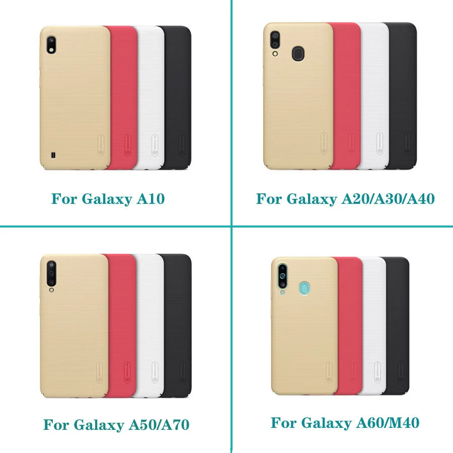 Для samsung Galaxy A50 A50S A10 A20 A30 A30S A40 A60 A70 M40 чехол Nillkin жесткая Матовая защитная накладка на заднюю панель из поликарбоната для samsung A50 чехол