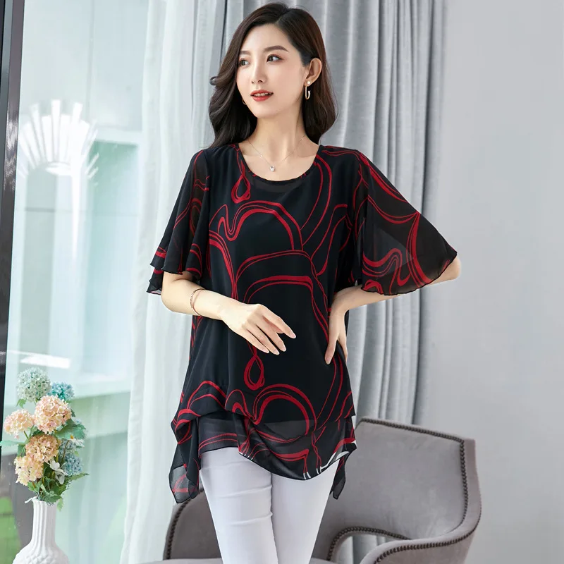 Блузка женская с коротким рукавом рубашка одежда для женщин топы модные женские