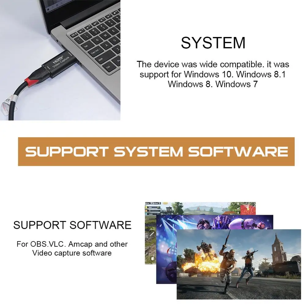 Мини карта видеозахвата 1080p USB 2 0 HDMI видео рекордер Адаптер 30fps Захват диск захват