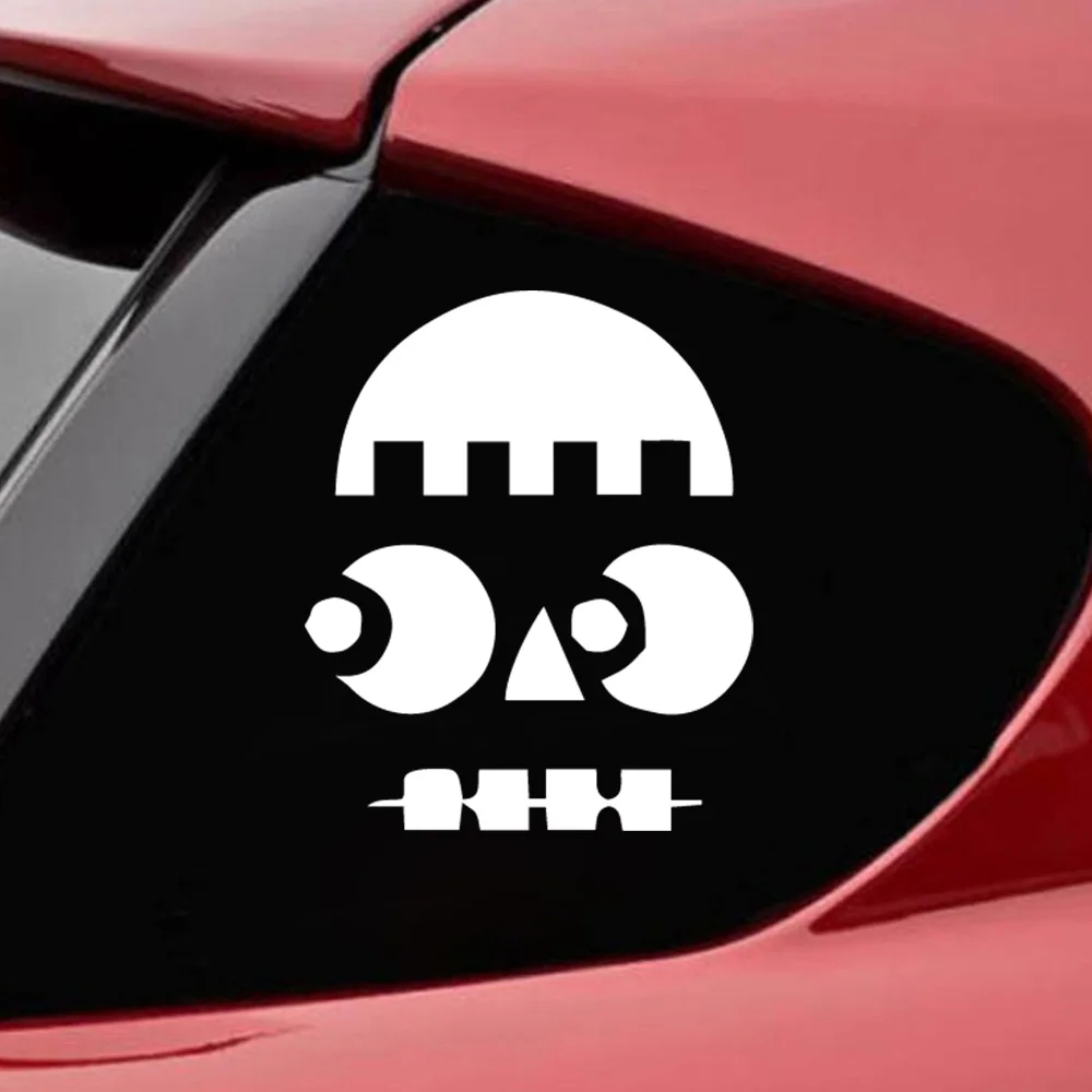 

All Saints' Day pumpkin A face Hot Spoof Car Decal Interesting Reflective Car Stickers Decals